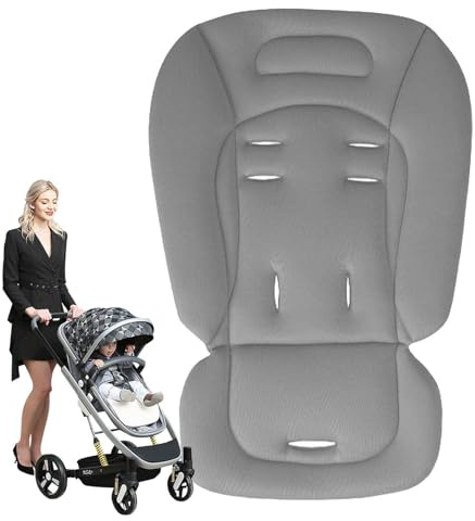 Kinderwagen-Kissen – Kinderwagenkissen, Kinderwagenkissen für Babys | Komfort-Stützkissen, 300 g, atmungsaktive Baumwoll-Pad, schmutzabweisend, Kleinkinder-Sitzkissen für Babys