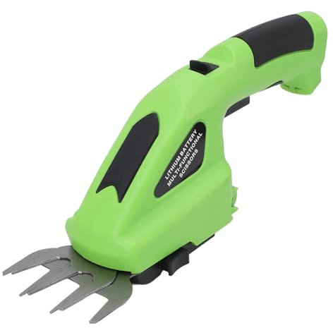Cordless Grass Shear Bush Trimmer, 2 in 1 Handheld Hedge Trimmer Electric Grass Trimmer Hedge Shears Shrubbery Trimmer Grass Cutter Portable Grass Shear for Garden Yard Lawn