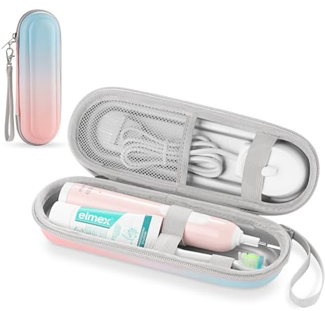 TYSORETY Zahnbürsten-Reiseetui für Oral-B/Oral-B Pro/Phlips Sonicare elektrische Zahnbürste, tragbares Hartschalen Reisetasche (Gradientenfarbe)