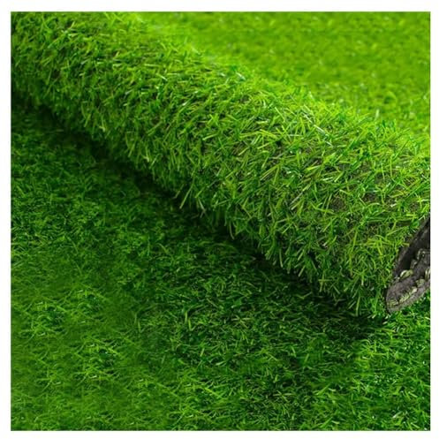2 tappeti erbosi artificiali da 4 m, per interni ed esterni, 2 cm, realistici, per cani, animali domestici, patio, giardino, prato, rotolo da 1 x 7 m (colore unico, 1 x 0,5 m)