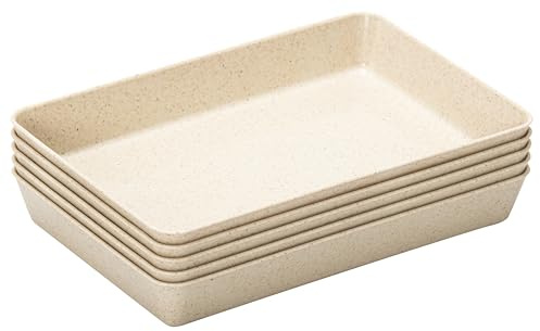 Betzold Materialschalen aus treeNside-Material, Natur – Bastelschalen-Set für Kita