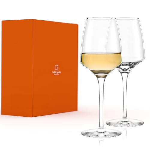 Stölzle Lausitz Weißweingläser Experience 2er-Set 350 ml – Hochwertige Weingläser ideal für Weißwein & Aperitif – Eleganter Weißweinkelch aus Kristallglas – spülmaschinenfest & Made in Germany