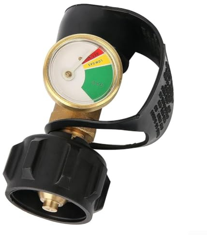 Cloudpower Indicateur de niveau de bouteilles de gaz, bouteille de propane, indicateur de niveau, manomètre, bouteille de gaz, régulateur de pression de gaz avec manomètre pour barbecues, camping-cars