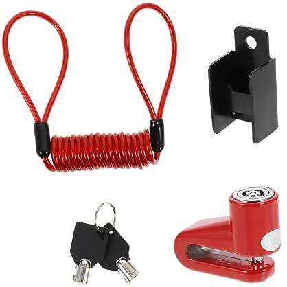 JUMPLAWN Candado Antirrobo para Freno De Disco con Sonido y Cable Recordatorio para Motocicleta Uso Viajes y Seguridad Scooters