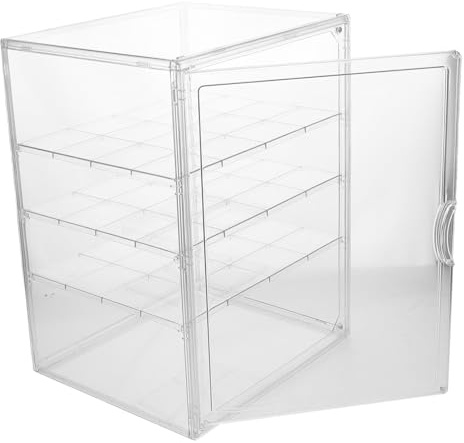 ULTECHNOVO Vitrine à Pain Transparente 4 Couches Étagères Réglables et Design Démontable en Pet pour Présentation de Pâtisseries Cuisine ou Boulangerie