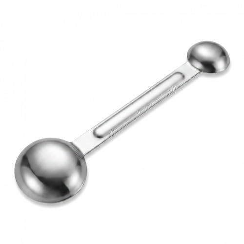 Premium Stainless Steel Measuring Spoon, Double-Sided Coffee Scoop 1 Tbsp (15ml) and 1 TSP (5ml), Dual-Ended Long Handle Measuring Spoons for Coffee Beans, Tea, Sugar and Baking
