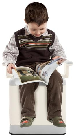 Adult Potty Chair for Seniors Portable Camping Toilet with Foldable Chamber Pot with Lid, Practical Carrying Handle, Comfortable Backrest, Bedside Commode Toilet for Adults, Children, Pregnant Women