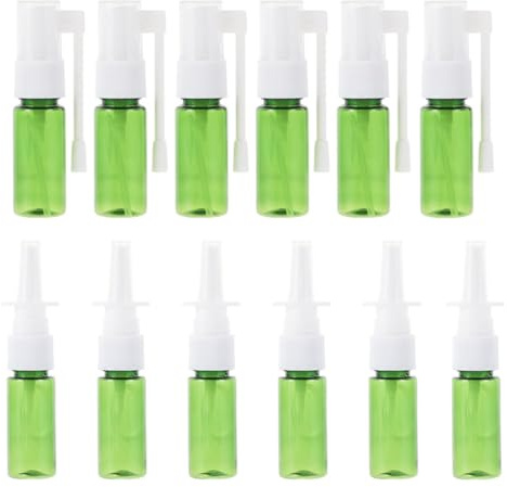 SHINEOFI Vaporisateur Portable 15ml Pet, Lot de 12, Étanche