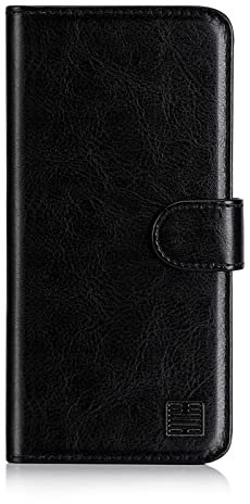 32nd Book Wallet PU Leather Flip Case Cover For Google Pixel 3A, Design With Card Slot and Magnetic Closure - Black