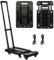 JOYCEMALL Klappbarer Handwagen, 227kg Schwerlast, Tragbarer Plattformwagen mit 6 Rädern & 2 Elastischen Seilen, Schwarz – Für Umzug, Gepäck, Einkaufen, Reisen, Büro