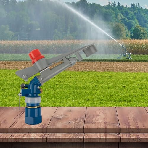 Arroseur de jardin, pistolet d'arrosage de 2,5 cm, grande de 35 à 40 m, réglable à pour 360 °, pour arrosage de pelouse de jardin