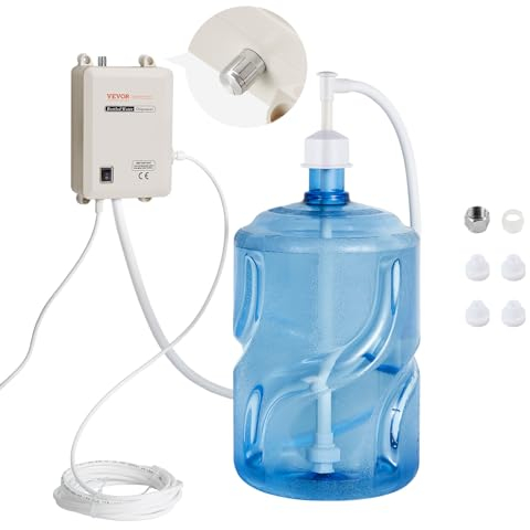 VEVOR-Pumpsystem für Flaschenwasserspender, 5-Gallonen-Spendersystem, automatischer elektrischer Wasserspender, Wasserkrugpumpe mit Einzeleinlass, kompatibel mit Kaffee-/Teemaschinen, Kühlschränken