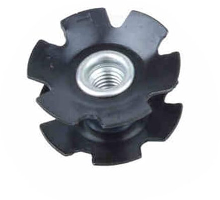 Distanziatori per cuffie Bici Auricolare Flangiato Stella Dado Fit 28.6mm 1 1/8 25.4mm 1 31.8mm 1 1/4 Sterzo Forcella Senza Filetto bici Auricolare Parti Cuscinetti per cuffie(5pcs 1inch 25.4mm)