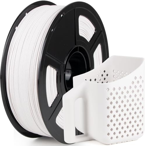 iSANMATE ASA Weiß Glasfaser 3D Drucker Filament, 15% Glasfaserverstärkt, Überragende Wetter und UV Beständigkeit für Outdoor, 1.75mm+/- 0.02mm, 1KG Spule ASA Glass Fiber Filament für 3D Drucker
