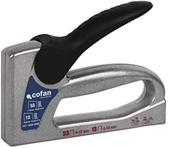 Cofan Grapadora manual profesional dúo | Para grapas nº 53 y nº 13 de 4, 6, 8 y 10 mm de longitud | Resistentes al desgaste e ideales para fijar materiales