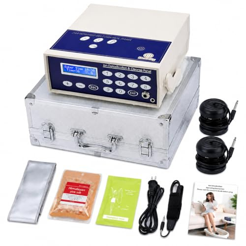 Healcity Ion Ionic Detox Foot Bath Machine System Negative Hydrogen with Far Infrared Belt, Two Ion Cleanse Arrays Gift for Parents