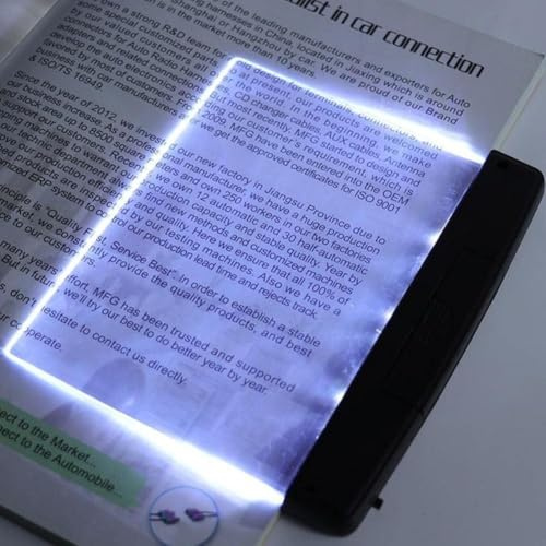 Omabeta Lampada da Libro a LED a Piastra Piatta, Luce Notturna da Lettura Protezione per Occhi Portatile Lampada a LED per Lampada da Camera da Letto per Interni Protezione degli Occhi