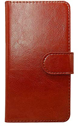 DQG Hülle für Hammer Explorer Pro, Schutzhülle Tasche PU Leder mit Kreditkarten Geldfächern Schale und Weiche Case Handyhülle Standfunktion Cover für (5.70) - Braun