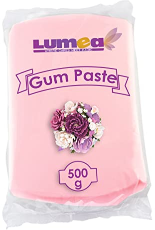 Dekozauber24 Profi Blütenpaste, 500g, essbar, 11 Farben, perfekt für Blumen, Blüten, Rüschen, feine Dekorationen, Zuckerpaste Tortendeko Fondant (Fuchsia)