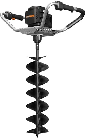 WORX WG865E.9 40V 20cm Brushless Earth Auger 80Nm – Cordless Post Hole Digger for Fence Posts & Tree Planting, 2 Speed, Reverse, Anti-Kickback, PowerShare Compatible (Tool Only)