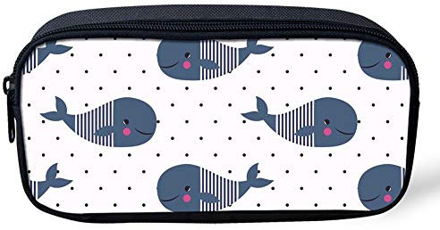POLERO Porte-stylo Design baleine Sac à crayons Organisateur de bureau Fournitures scolaires Gadget de bureau pour enfants adultes