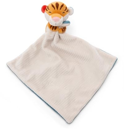 NICI paño de mimos bebé 22 x 22 cm con Tigre de Peluche Lindo - Fluffy paño de mimos para Las niñas y los niños, Loving Regalo del bebé para el Nacimiento - 49756