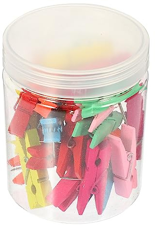 AOKWAWALIY Lot de 30 punaises en bois Better Than Paper Pinces à linge pour salle de classe Bricolage Photo Tableau d'affichage Woodsy Decor Pinces à punaises multi-usage en acier inoxydable pour