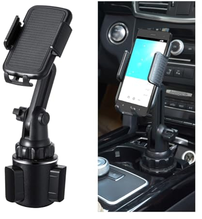 CGEAMDY Supporto Cellulare Auto Portabicchieri, Gooseneck Porta Telefono Flessibile, Regolabile per Auto