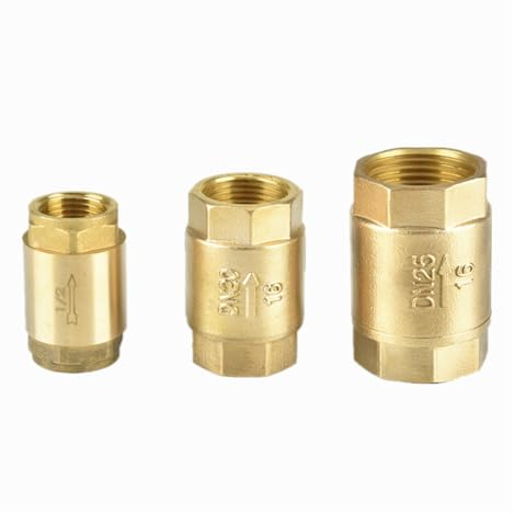 1 Stück Messing 1/2 Zoll 3/4 Zoll 1 Zoll 1-1/4 Zoll 1-1/2 Zoll 2 Zoll Innengewinde Vertikales Rückschlagventil Rückschlagventil(Size:1)