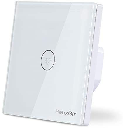 HeuxGir Lichtschalter，Touch Lichtschalter Mit Smart Life Tuya App,Alexa Und Google Home，Nullleiter Erforderlich (1)