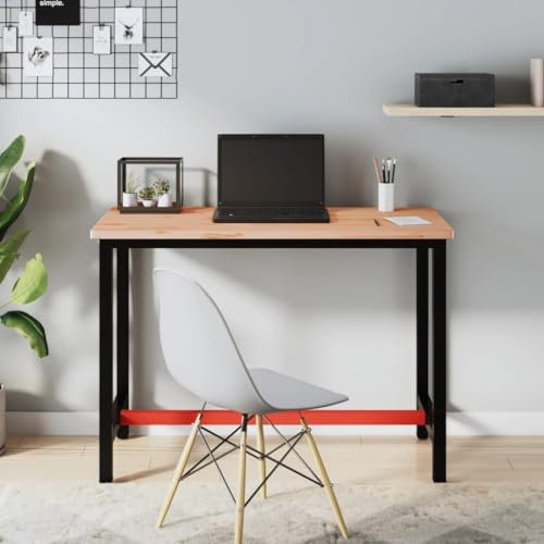 qohoio Schreibtischplatte Massivholzplatte Tabletop Tischplatte Holz Tischplatten 115x55x2,5 cm Massivholz Kiefer