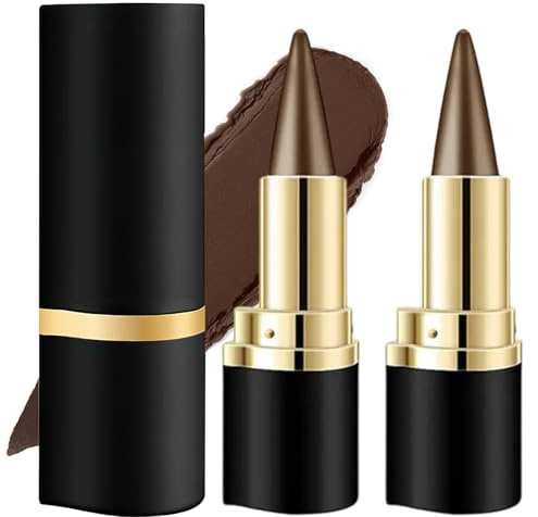 JOZMMZEOOA 2 stycken mattor snabbtorkande eyeliner vattentät gel kajalpenna matta snabbtorkande eyeliner pinne pencil, för en daglig långvarig ögonmakeup (brun)