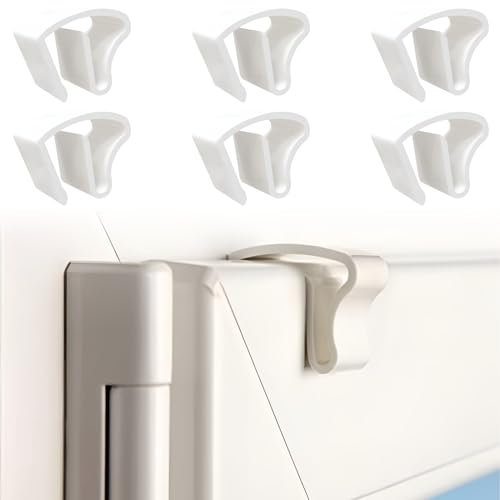6 Stück Klemmträger Für Jalousien,Universal Klemmhalter,Rollo Ohne Bohren,Für Aluminium Jalousien,Montage Ohne Schrauben Und Bohren
