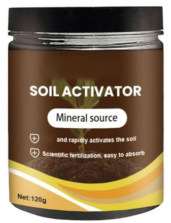 Soil Pro Activator,Professional Bone Meal Fertilizer,Soil Activated Treasure,Dirt Health Booster, Organic Soil Activator & Plant Fertilizer,Provides Nutrients for Indoor & Outdoor Plants (120g)
