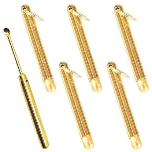 DGHEGDUI 6 Mini Cucchiaio d'oro, Pieghevole Cucchiaio Ciondolo Ciondolo, Cucchiaio Speciale per Condimento, Prodotti per La Cucina Domestica.