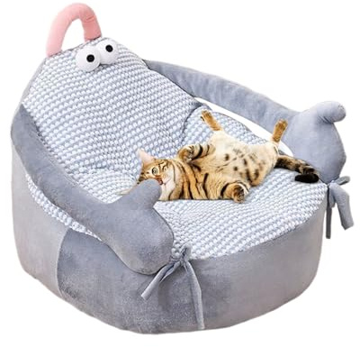 Poupangke Hundesofa – beruhigendes Sofa für Katzen und kleine Hunde – Sofa, Hundehütte, niedlich, für Wohnzimmer, Terrasse, Zwinger