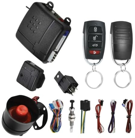 Riloer Car Central Locking Kit Universal Car Door Lock Keyless Entry System Central Locking Remote Control Kit