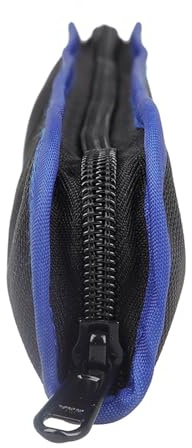 Abaodam Bolsa para Flauta y Saxofón de Tela Oxford Bolsa Vertical Negra con Borde Azul Estuche Portátil de Transporte para Instrumento de Viento para Viaje y Escuela