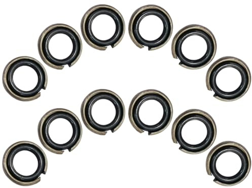 NESTINGHO 12 Stück Sicherungsringe mit O ring aus Eisen und Gummi für Schlagschrauber Steckschlüssel 12,5mm Vierkant Antrieb Leicht zu Bedienen für Elektrische und Luftschrauber