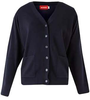 Velilla 103 Chaqueta Punto Fino Mujer, Color Azul Marino, Talla L