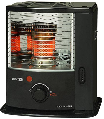ZIBRO RS-2222, Tragbarer mechanischer brennbarer Heizer, japanische Spitzenleistung, heizt bis zu 32 Quadratmeter, keine Installation erforderlich, Leistung 2200 W