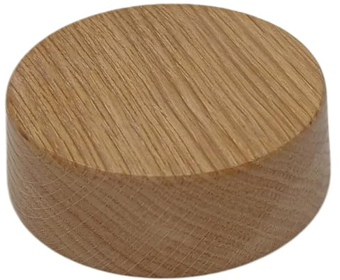 Verteilerdose Holz Eiche ø 85x28mm, Verteilerbaldachin, Aufputzdose, Anschlussdose, Deckendose Echtholz mit Zubehör