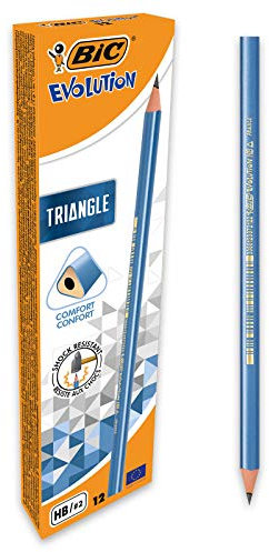 BIC 964845 Evolution Triangle HB Dreikant Bleistifte,12er Pack