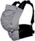 KOKADI Babytrage Flip Just Stone (Unisize) – Ergonomisch & sicher - handgefertigt aus 100% Bio-Baumwolle – Ab Geburt bis 15 kg, einfach anzulegen, ideal für den täglichen Gebrauch – Grau