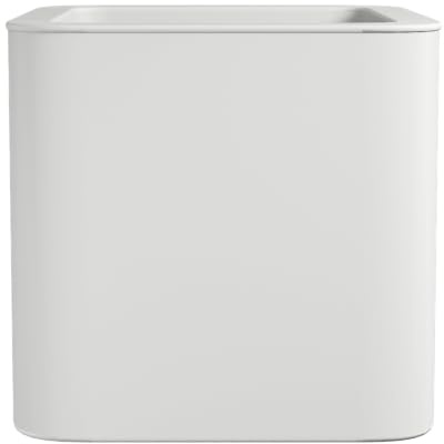 FLORUS Jive Quadrat 40cm Übertopf - Weiss | L 39 x B 39 x H 37.2 cm | für den Innen- und Außenbereich