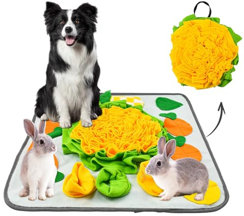 YBCCBY Alfombra Olfativa para Mascotas Snuffle Mat Plegable Lavable - Manta de Entrenamiento de Olfato para Perro