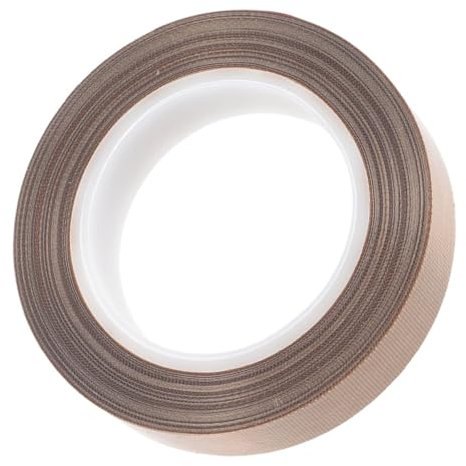 Gatuida Hochtemperatur PTFE Klebeband Hochwertiges Teflonband Für Vakuumversiegelung 10mm Breite Dicke Ideal Für Lebensmittelverpackungen Und Abdichtungen