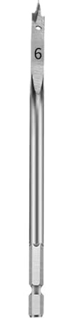 SROUPSUTKK 1 broca plana de 6-50 mm, juego brocas planas for madera acero for alto contenido carbono, pala for carpintería, herramienta duradera for trabajar la broca(6mm)