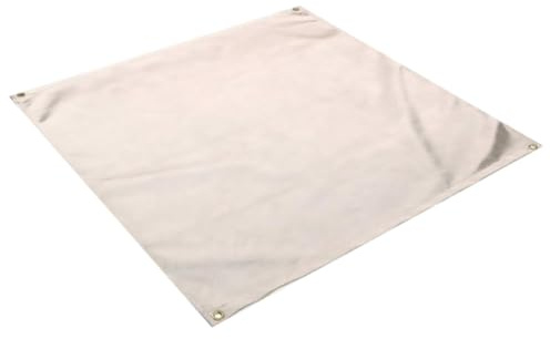 MOTHNUR Feuerhemmende Löschdecke 60X60cm Hitzebeständige Dreilagige Grill und Camping Feuermatte Feuerlöschende Unterlage für Küche Balkon und Outdoor
