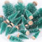 30pcs Mini Árbol Navidad Pequeño Cedro Blanco Decoración de Navidad Escritorio Mesa Boda Fiesta Hogar Oficina (Altura 4,5/6,5/8,5/12,5cm)